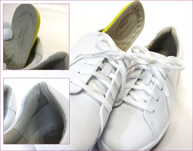 clarks クラークス cl528wt ホワイト 部分画像