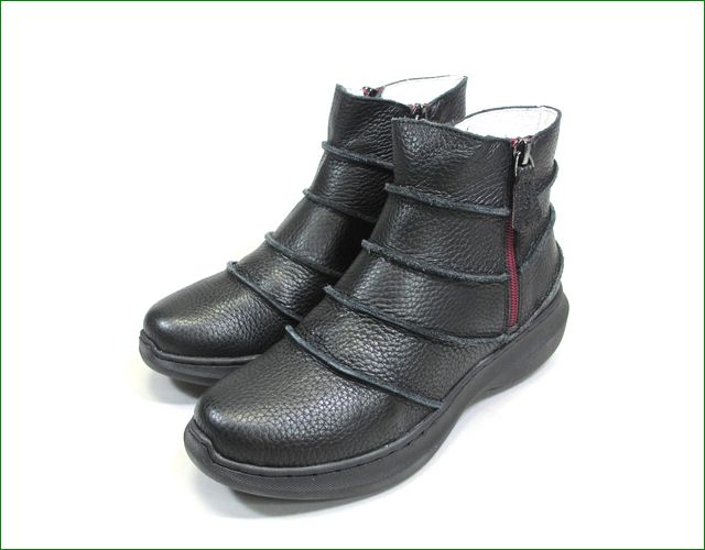エスタシオン靴 estacion et117bl ブラック 全体画像